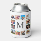 Custom Family Foto Collage Personalized White Dosenkühler (Kanne Vorderseite)