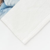 Custom Family Foto Collage Personalized White Fleecedecke (Ecke)