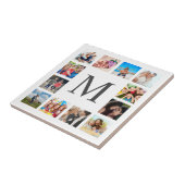 Custom Family Foto Collage Personalized White Fliese (Seite)