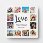 Custom Family Foto Collage Personalized White Fotoplatte (Vorderseite)
