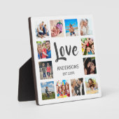 Custom Family Foto Collage Personalized White Fotoplatte (Vorderseite)