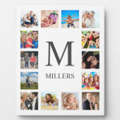 Custom Family Foto Collage Personalized White Fotoplatte (Vorderseite)