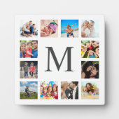 Custom Family Foto Collage Personalized White Fotoplatte (Vorderseite)