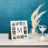 Custom Family Foto Collage Personalized White Fotoplatte (InSitu)