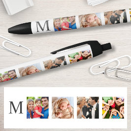 Custom Family Foto Collage Personalized White Kugelschreiber