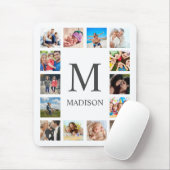 Custom Family Foto Collage Personalized White Mousepad (Mit Mouse)