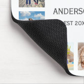Custom Family Foto Collage Personalized White Mousepad (Ecke)