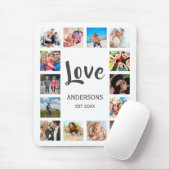 Custom Family Foto Collage Personalized White Mousepad (Mit Mouse)