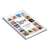 Custom Family Foto Collage Personalized White Notizblock (Rechte Seite)