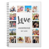 Custom Family Foto Collage Personalized White Notizblock (Vorderseite)