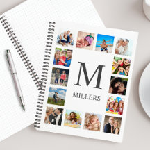 Custom Family Foto Collage Personalized White