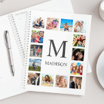 Custom Family Foto Collage Personalized White Planer<br><div class="desc">Erstellen Sie Ihre eigene personalisierte 14-Foto-Collage,  Planer mit Ihren individuellen Bildern auf einem einfachen,  modernen,  weißen Hintergrund. Das Planergesicht enthält auch Ihr Monogramm und Ihren Namen. Fügen Sie Ihre Lieblings-Fotos,  Designs oder Kunstwerke,  um etwas wirklich Einzigartiges zu schaffen.</div>