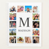 Custom Family Foto Collage Personalized White Planer (Vorderseite)