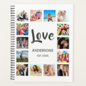 Custom Family Foto Collage Personalized White Planer (Vorderseite)