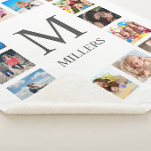 Custom Family Foto Collage Personalized White Sherpadecke (3/4)