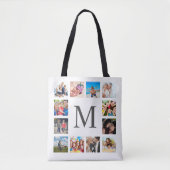 Custom Family Foto Collage Personalized White Tasche (Vorderseite)