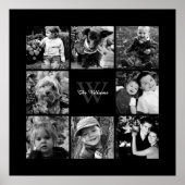 Custom Family Foto Collage Poster (Vorne)