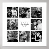 Custom Family Foto Collage Poster (Vorne)
