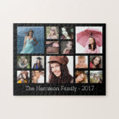 Custom Family Foto Collage Puzzle (Horizontal)
