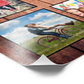 Custom Family Foto Collage reclased Wood (Ecke)
