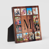 Custom Family Foto Collage reclased Wood Fotoplatte (Vorderseite)