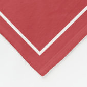 Custom Family Foto Collage Red Gingham Fleecedecke (Ecke)