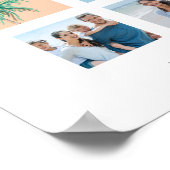 Custom Family Foto Collage Tropical Island Thema Poster (Ecke)