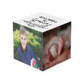 Custom Family Foto Cube Würfel (Rückseite Schrägansicht)