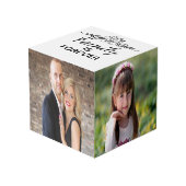 Custom Family Foto Cube Würfel (Vorderseite Schrägansicht)