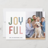 Custom Family Foto farbenfrohe Weihnachten (Vorderseite)