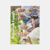 Custom Family Foto Fleece Blanket (Vorderseite)