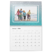 Custom Family Foto Glitzer Ombre Sparkling 2024 Kalender (Jan 2026)