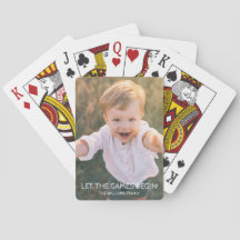 Custom Family Foto Lass Die Spiele beginnen