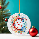 Custom Family Foto Monogram Weihnachtskranz Keramik Ornament<br><div class="desc">Fügen Sie Ihrer Urlaubsstimmung eine personalisierte Touch hinzu mit unserem Weihnachtskraut-Monogram-Foto-Keramik Ornament. Auf der einen Seite befindet sich ein farbenprächtiger Kranz mit dem eigenen Familienanfänger, auf der anderen Seite erwartet Sie Ihr gepflegtes Foto. Hängen Sie es auf Ihren Baum oder Geschenk es an Liebende für einen einzigartigen und sinnvollen Urlaub...</div>