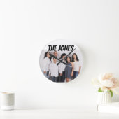 CUSTOM FAMILY FOTO WALL CLOCK - FOTO hinzufügen Runde Wanduhr (Zuhause)