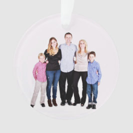 Custom Family Foto Weihnachten Ornament