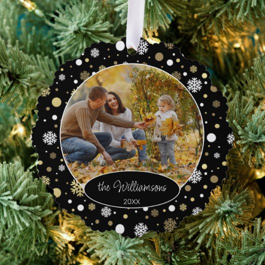 Custom Family Foto Weihnachten Personalisiert Ornament Karte (Insitu (Baum))