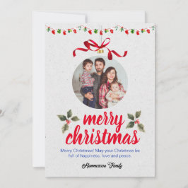 Custom Family Foto Weihnachts-Einladung Einladung
