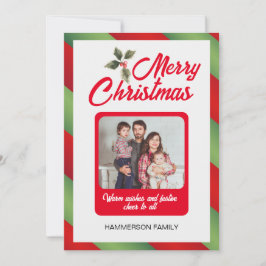 Custom Family Foto Weihnachts-Einladung Einladung