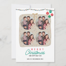 Custom Family Foto Weihnachtseinladungen Einladung