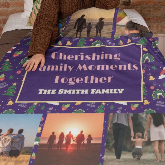 Custom Family Foto Weihnachtsgeschenke für Tochter Sherpadecke