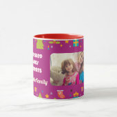 Custom Family Foto Weihnachtsgeschenke für Tochter Tasse (Zentrum)