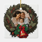 Custom Family Foto Weihnachtsschmuck (Rückseite)