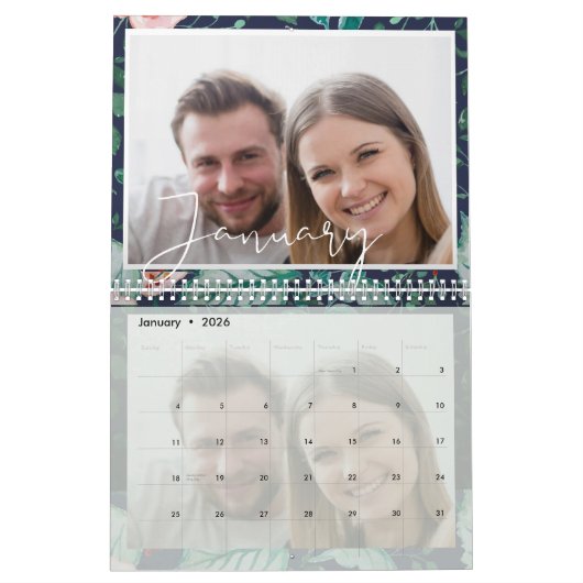 Custom Family Fotos Year 20XX Calendar Kalender (Jan 2026)