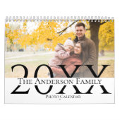 Custom Family Fotos Year 20XX Calendar Kalender (Titelbild)