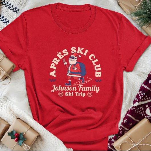 Custom Family Friends Group Ski Trip Ice Skaten T-Shirt