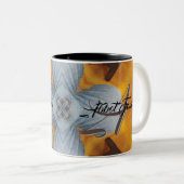 Custom Family Gold Graues Geschenk Hot Cocoffee Cu Zweifarbige Tasse (VorderseiteRechts)