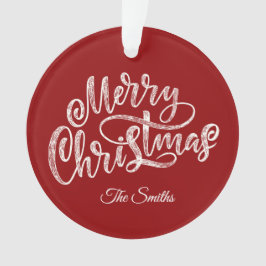 Custom Family Gruß frohe Weihnachten Ornament