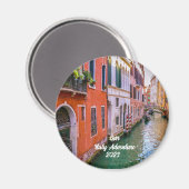 Custom Family Italy Trip Photo Christmas Tree Magnet (Vorderseite/Rückseite)