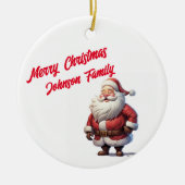 Custom Family Joy Santa Ornament (Vorne)